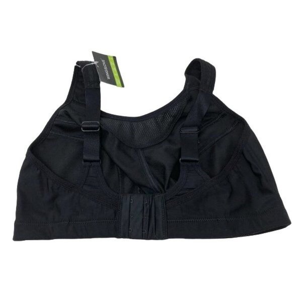 WINGSLOVE Black No Wire Sports Bra Size 34DD - Picture 3 of 8